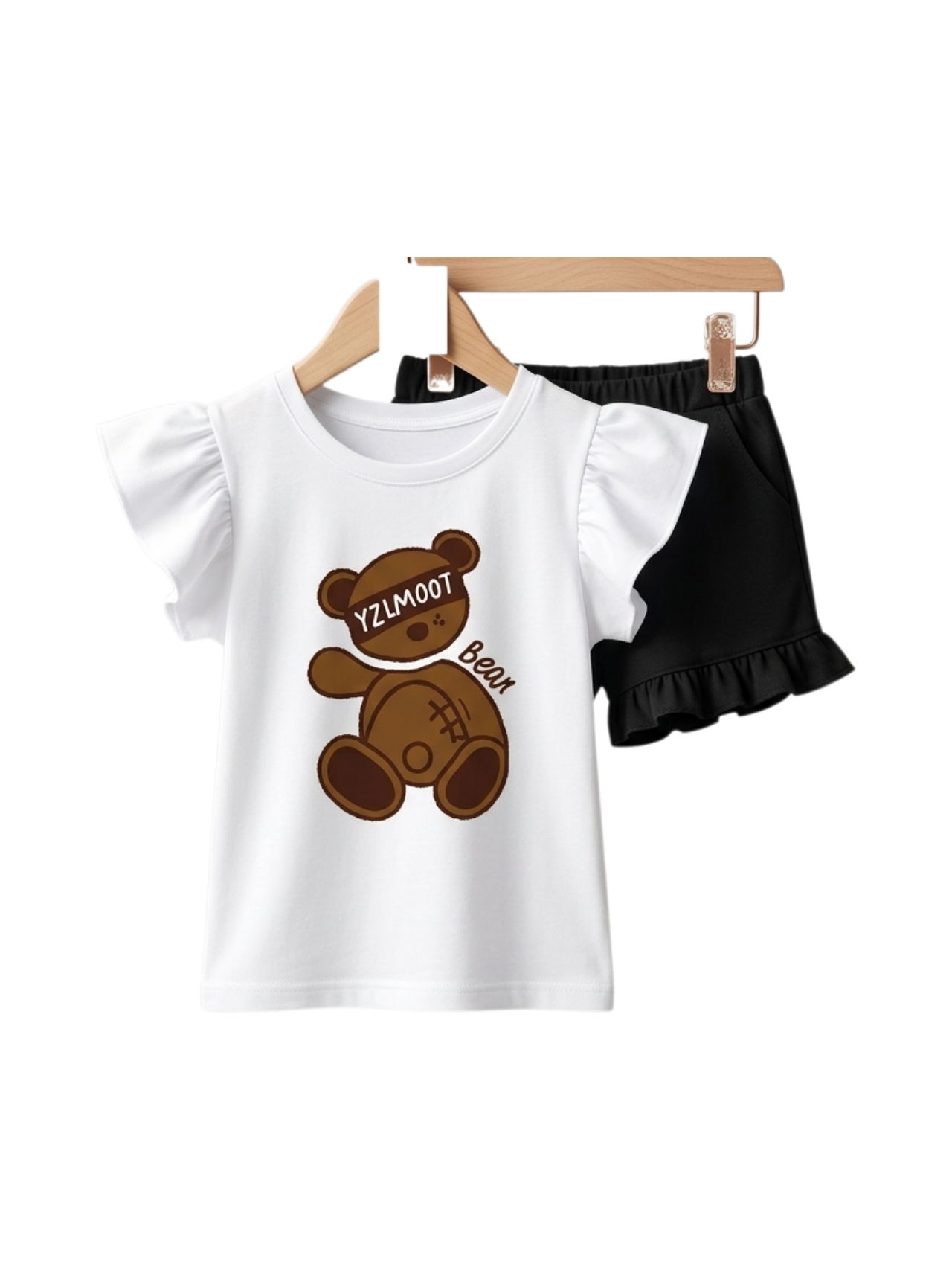 Y2LM007 Bear Tee Set