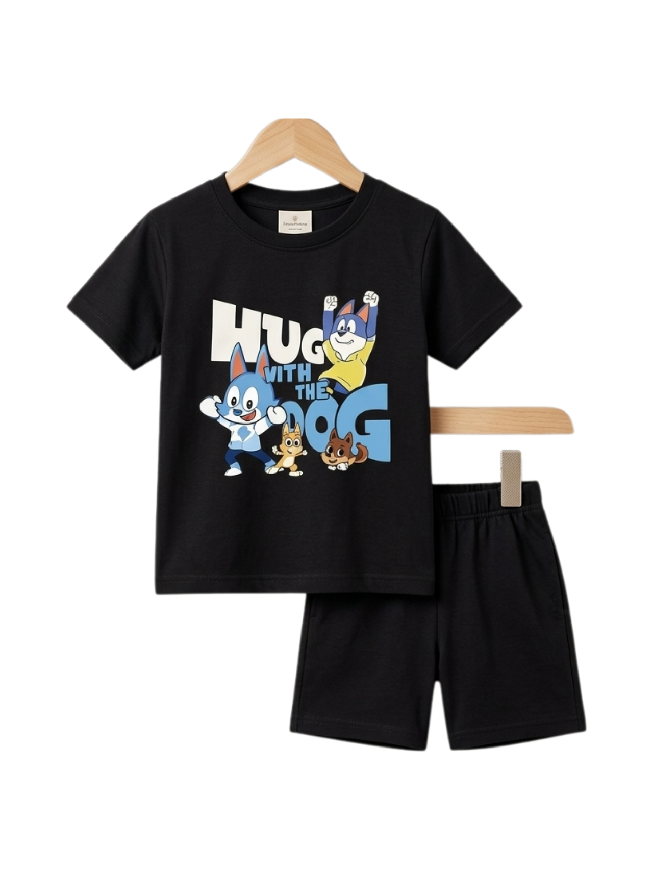 Hug With Dog Tee Set