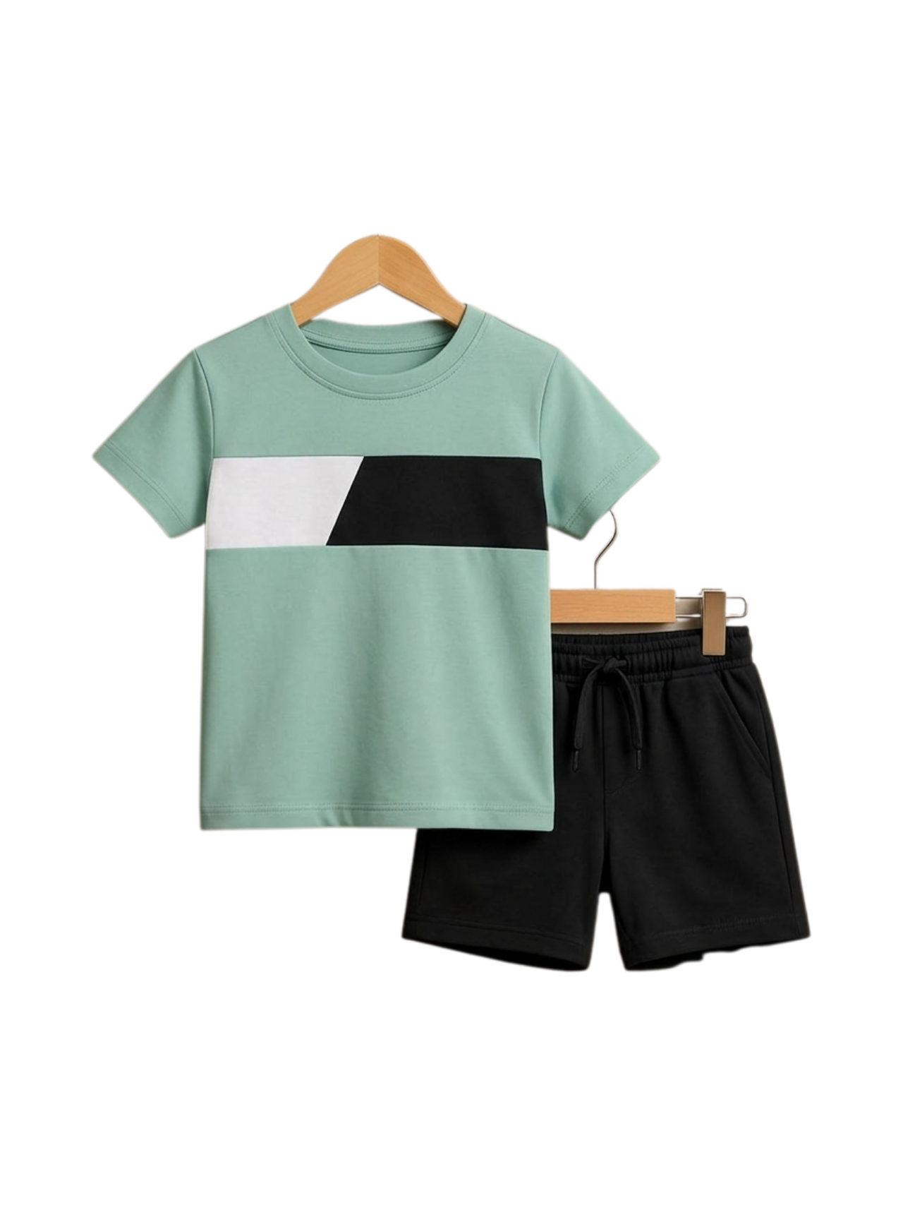 Sage Colorblock Tee Set