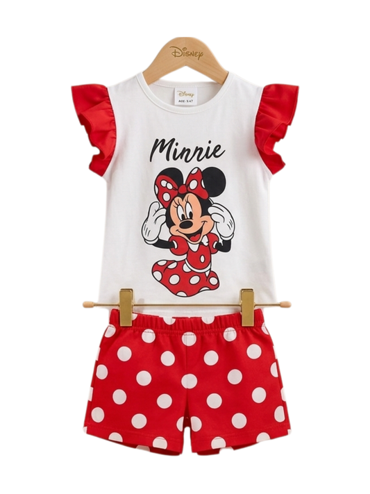 Minnie Ruffle Tee Set