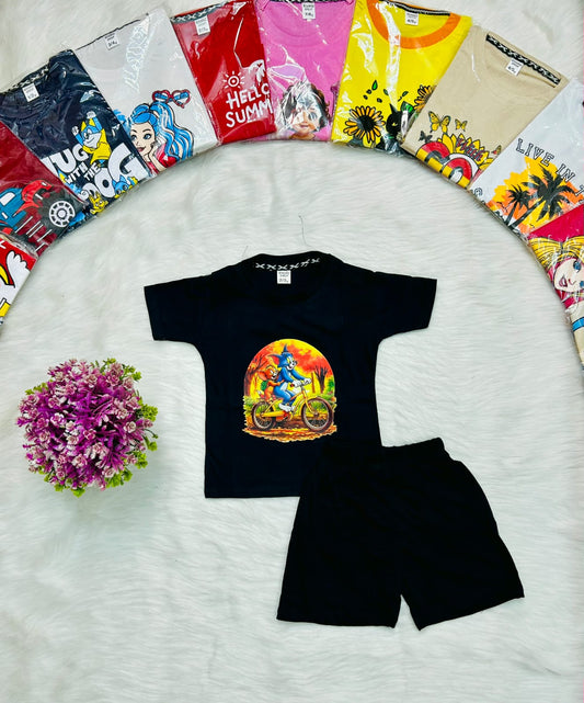 Bike Sunset Tee Set