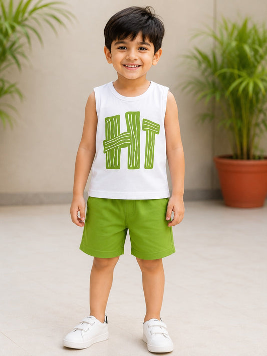 Tropical Summer Print Outfit Set