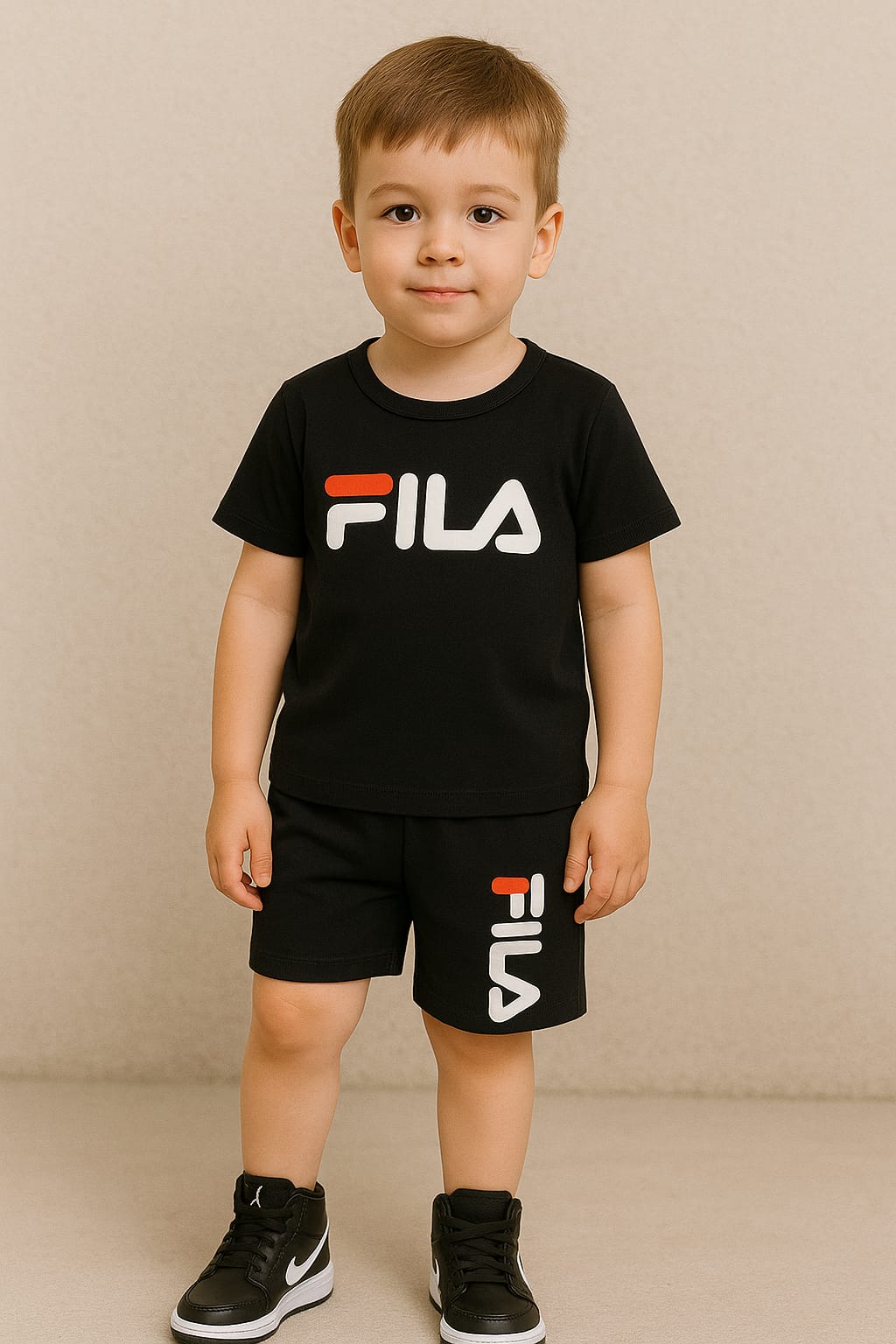 Sport Logo Print Outfit Set