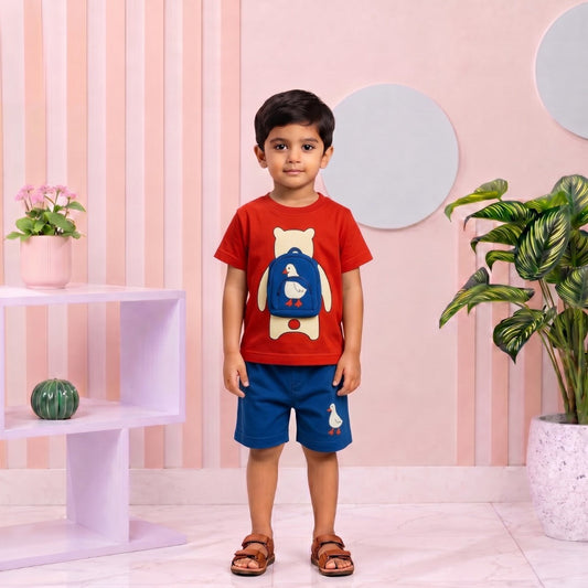 Duck Backpack Tee Set