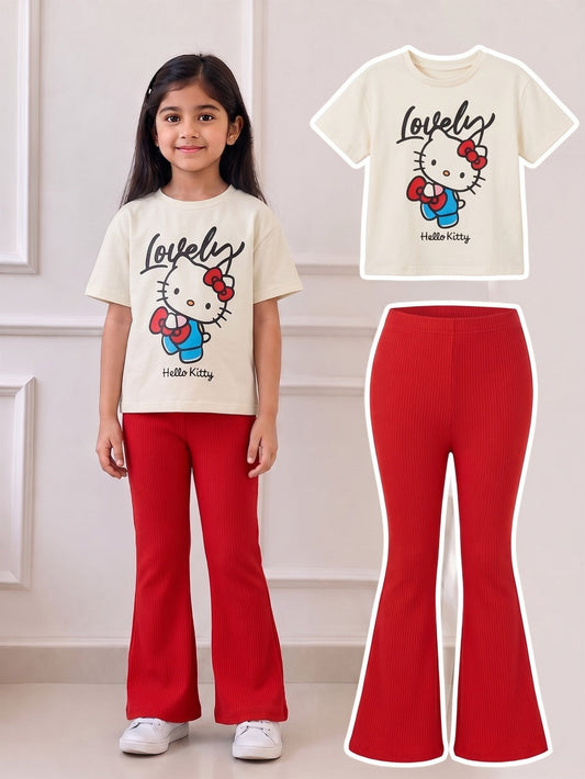 Lovely Kitty Bow Outfit Set
