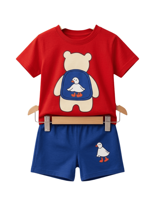 Duck Backpack Tee Set