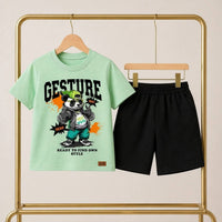 Gesture Panda Mint Tee Set