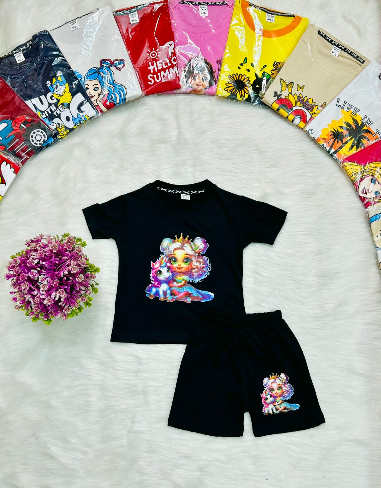 Unicorn Princess Tee Set