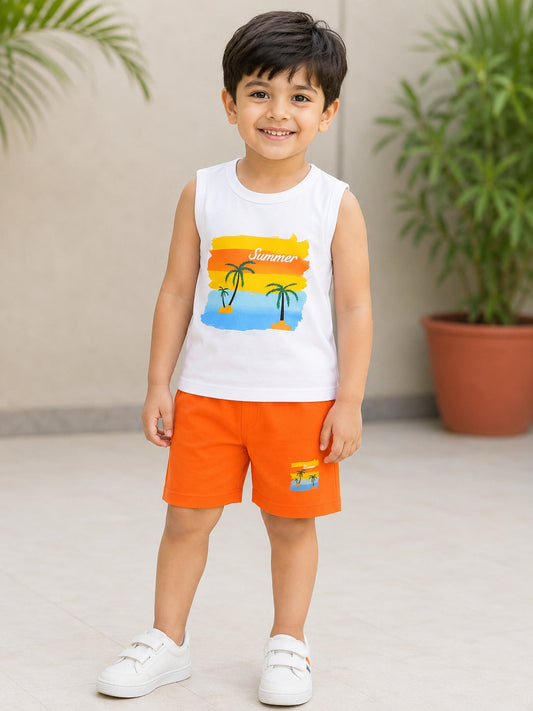 HI Letter Print Outfit Set