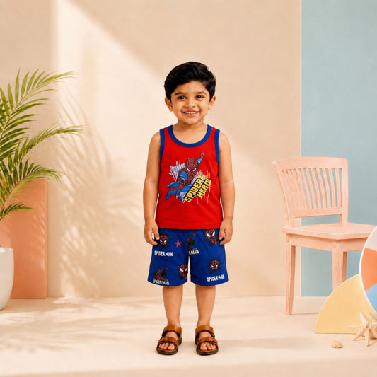 Web Hero Print Outfit Set