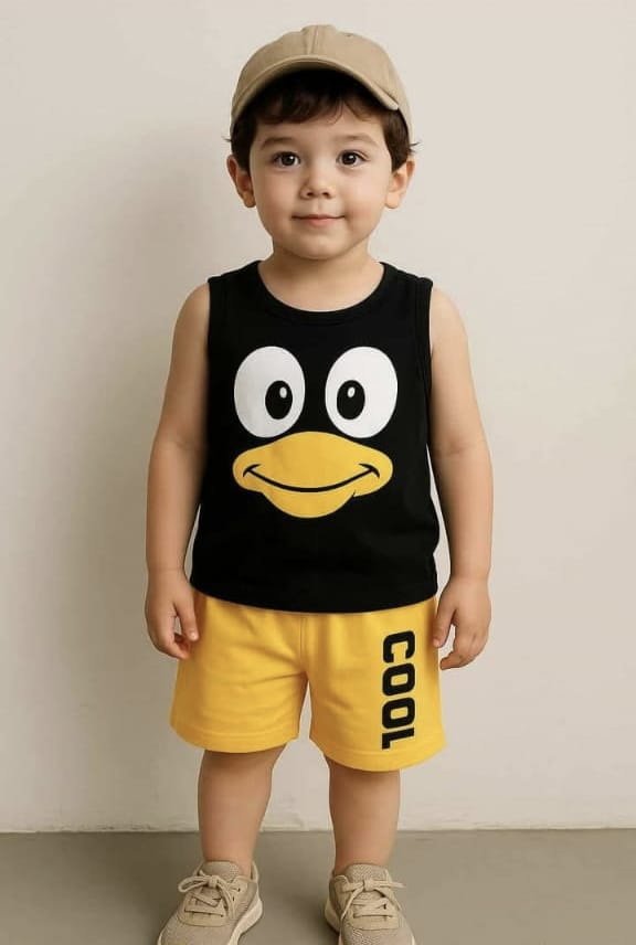 Duck Face Print Outfit Set