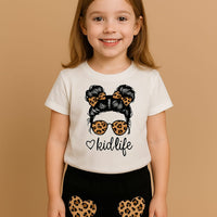 Kid Life Leopard Print Outfit Set