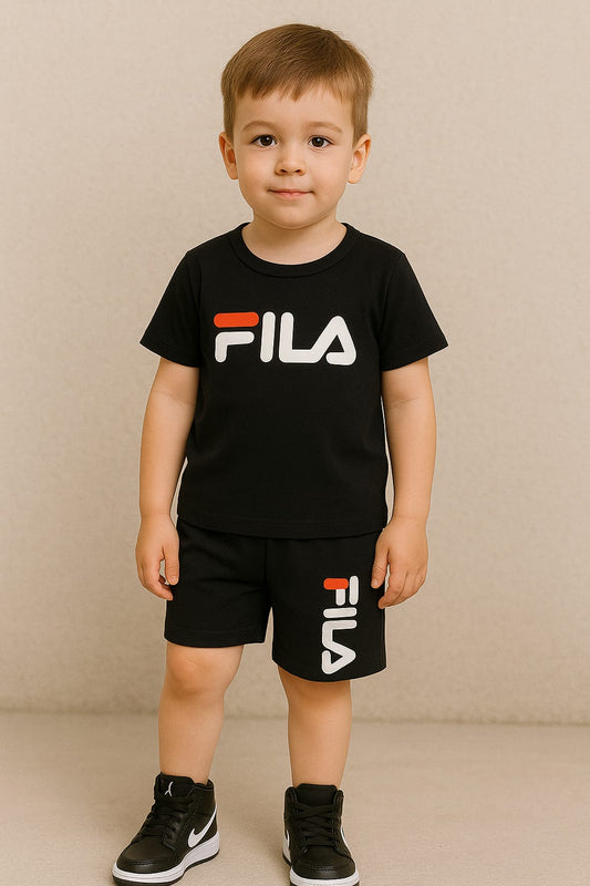 Sport Logo Print Outfit Set