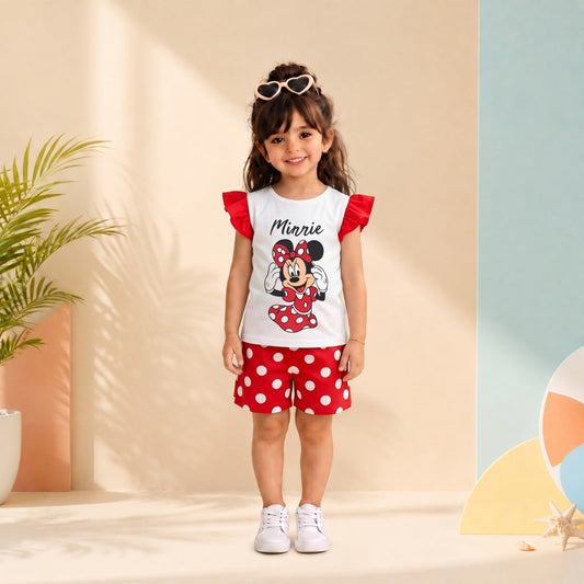 Minnie Ruffle Tee Set