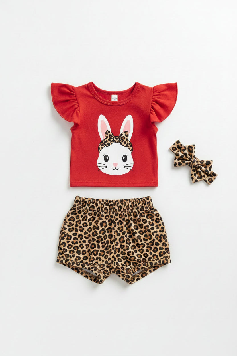 Bunny Bow Tee Set