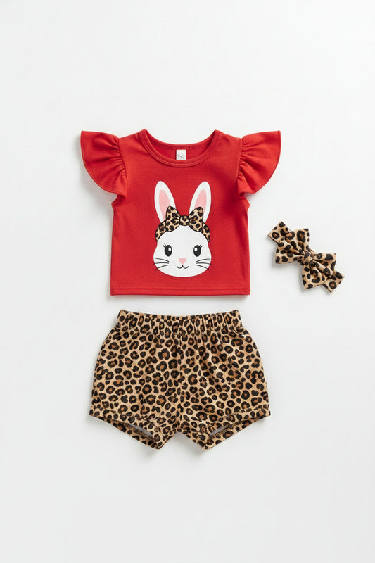 Bunny Bow Tee Set