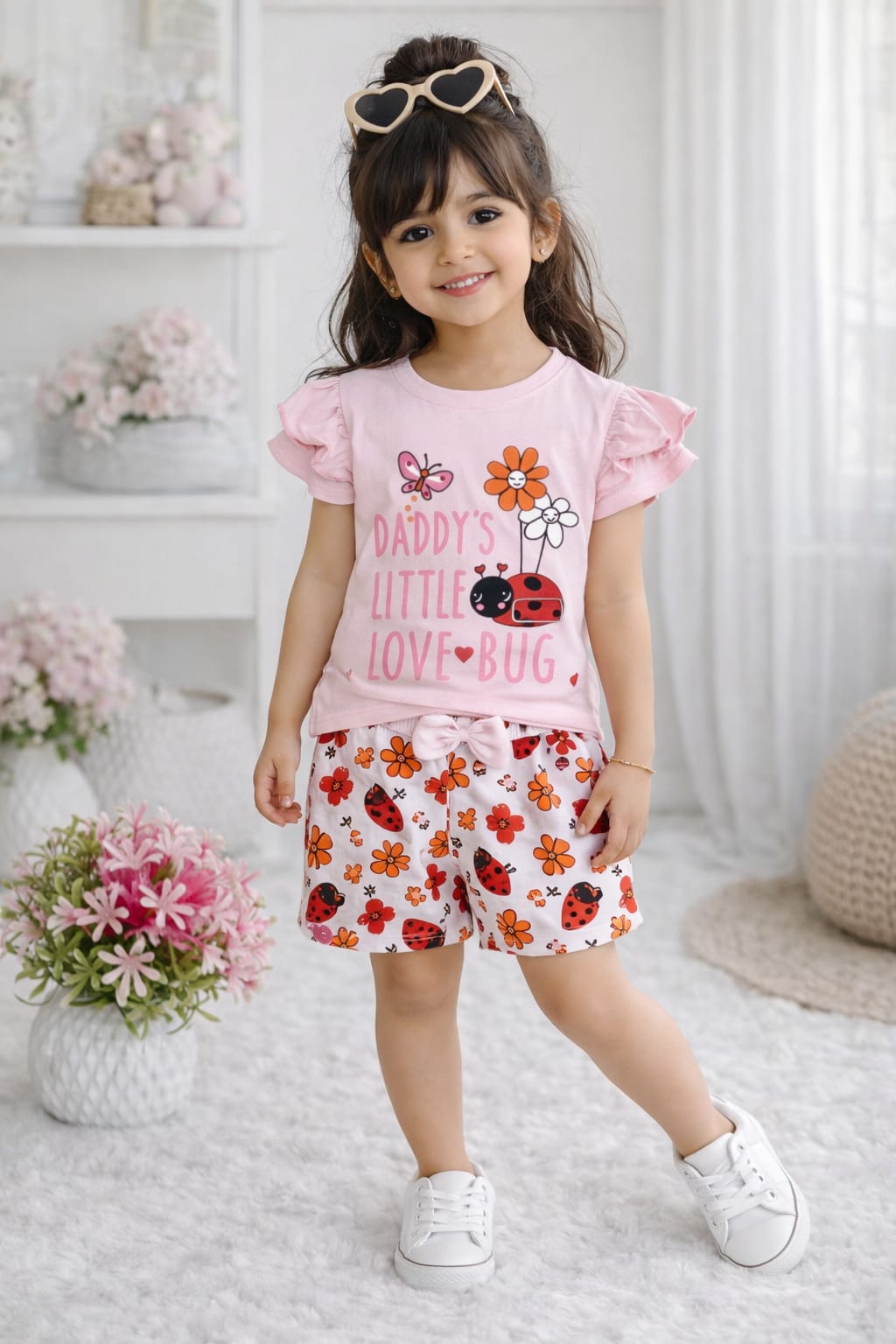 Love Bug Floral Tee Set