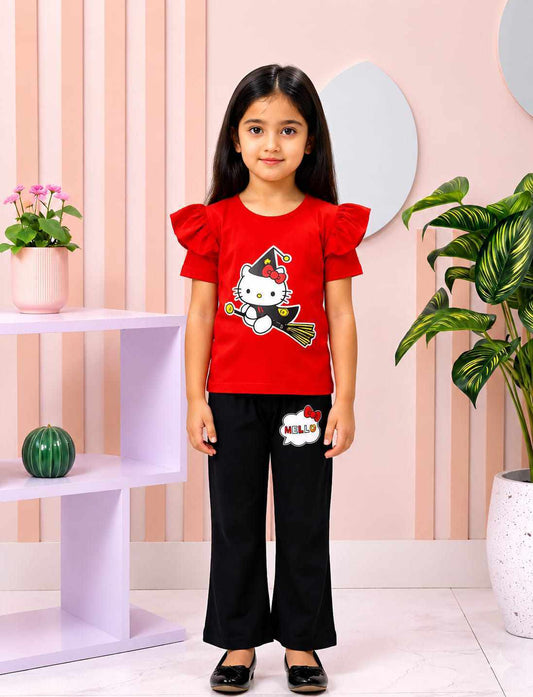 Witchy Cat Halloween Outfit Set