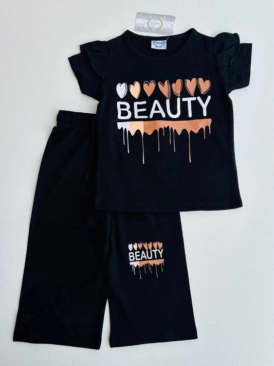 Heart Drip Beauty Outfit Set
