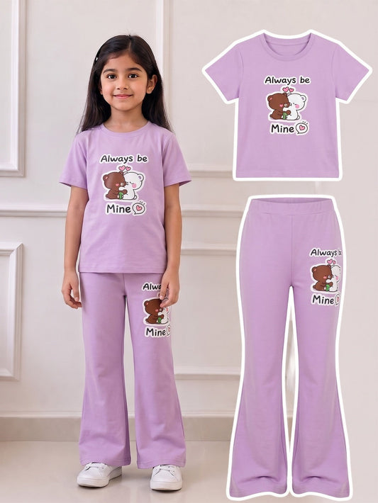 Bear Hug Print Outfit Set