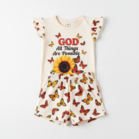 With God Butterfly Tee Set